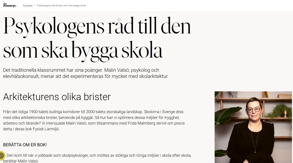 Foto på Malin Valsö som tittar in i kameran.